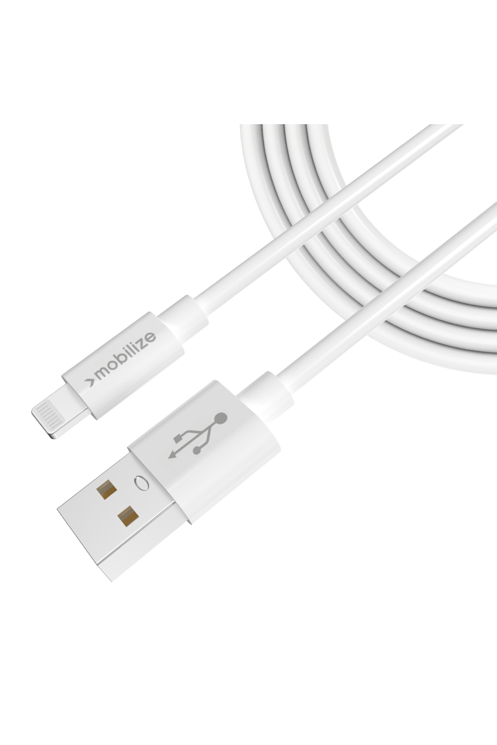 Mobilize Cable Usb To Apple Mfi Lightning 1M. 12W White - Afbeelding 2