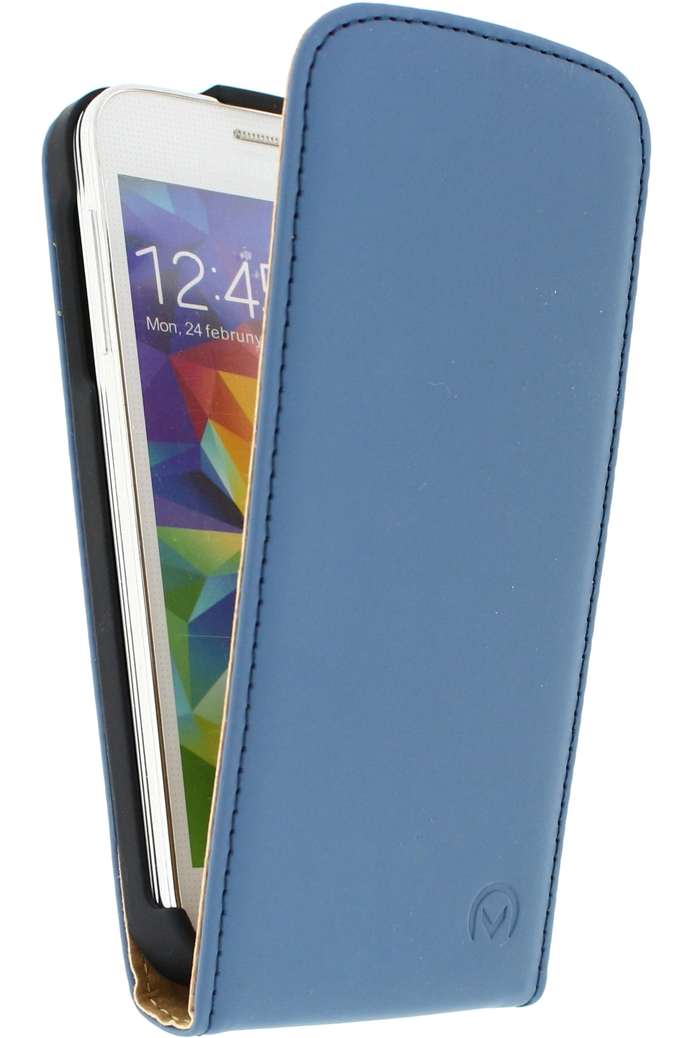 Mobilize Ultra Slim Flip Case Samsung Galaxy S5 Mini Dark Blue - Afbeelding 2