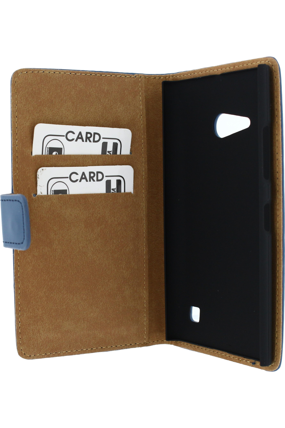 Mobilize Slim Wallet Book Case Nokia Lumia 735 Dark Blue - Afbeelding 3