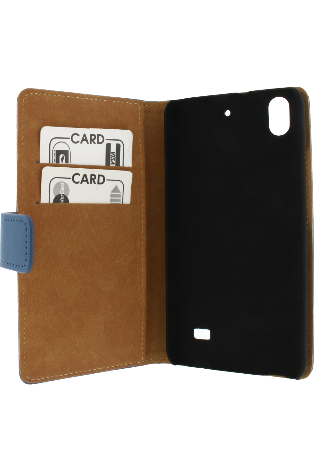 Mobilize Slim Wallet Book Case Huawei Ascend G620S Blue - Afbeelding 3