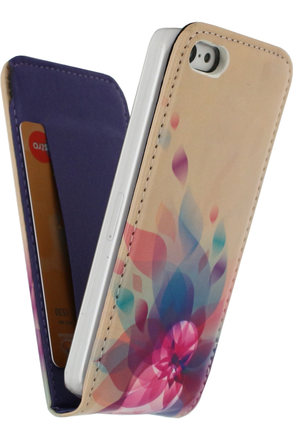 Mobilize Premium Magnet Flip Case Apple Iphone 5C Fire Flower - Afbeelding 3