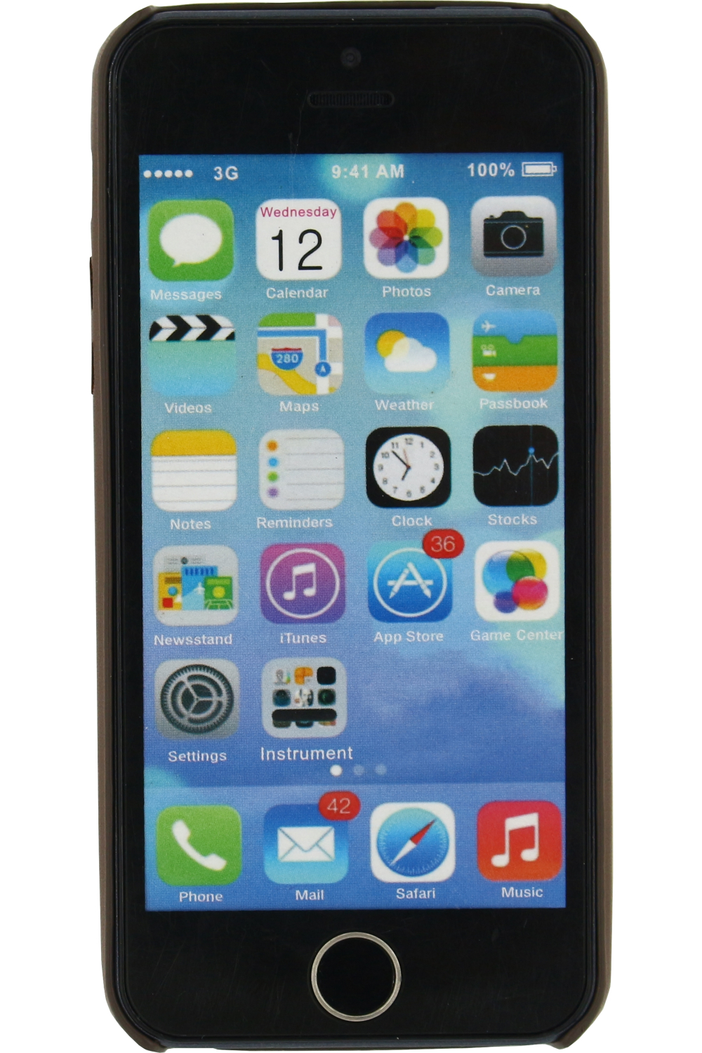 Mobilize Slim Leather Case Apple Iphone 5/5S/Se Brown - Afbeelding 3