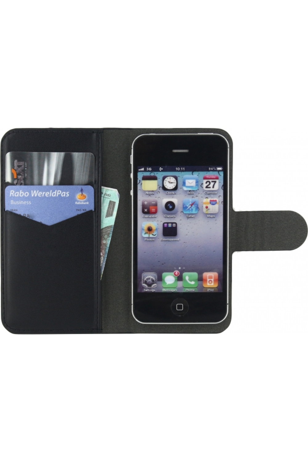 Mobilize Universal Wallet Book Case Small Black - Afbeelding 3