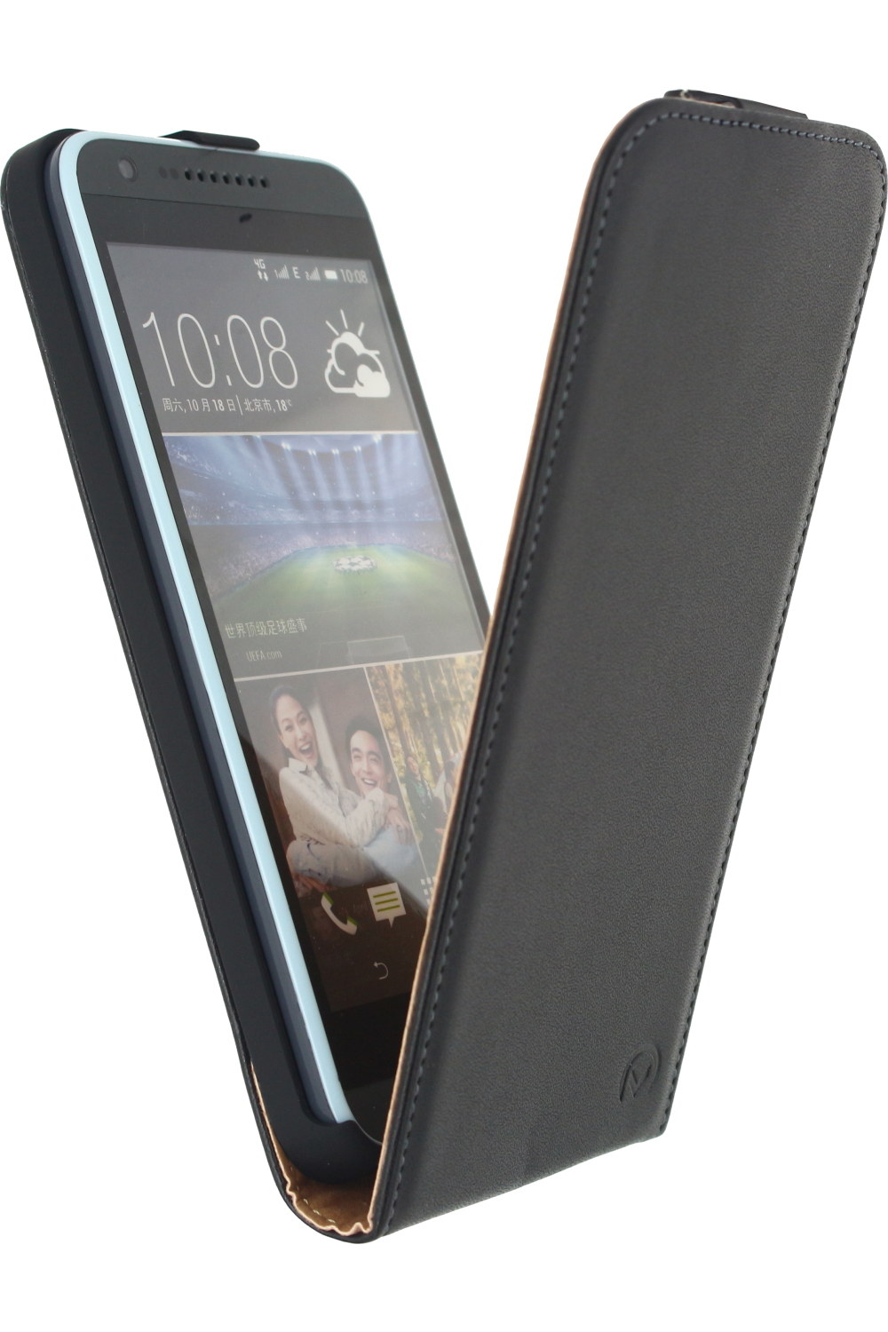 Mobilize Classic Flip Case Htc Desire 620 Black - Afbeelding 2