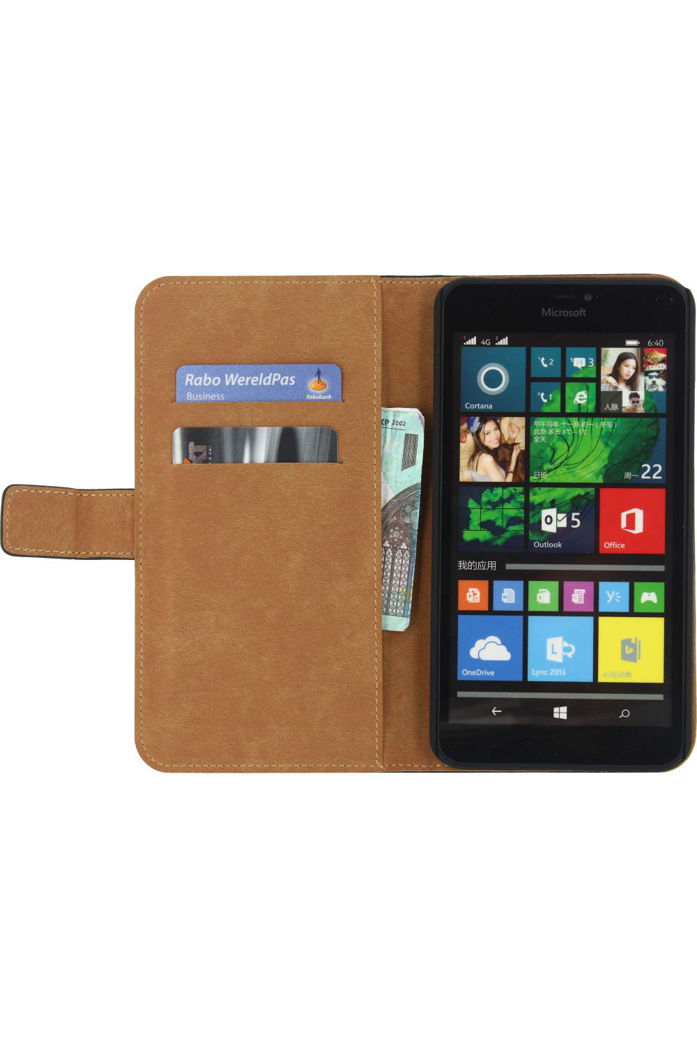 Mobilize Classic Wallet Book Case Microsoft Lumia 640 Xl Black - Afbeelding 3