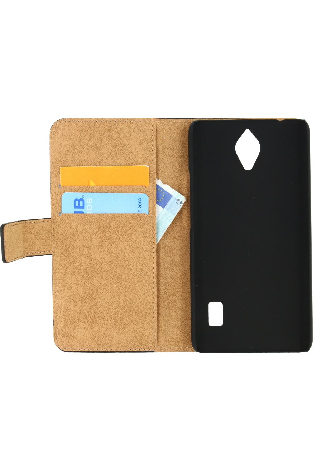 Mobilize Classic Wallet Book Case Huawei Y635 Black - Afbeelding 3
