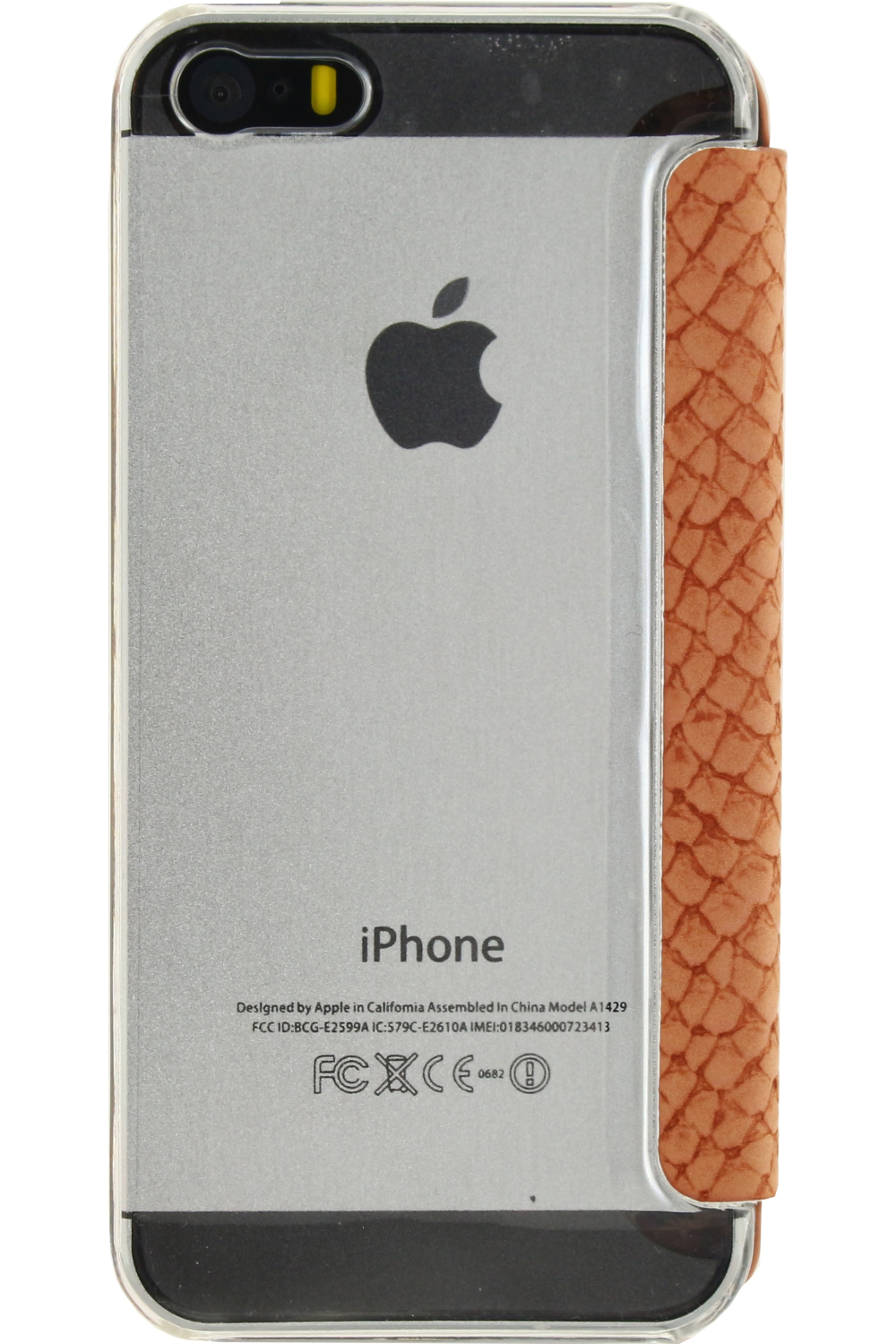 Mobilize Slim Gelly Booklet Apple Iphone 5/5S/Se Soft Snake Apricot - Afbeelding 3