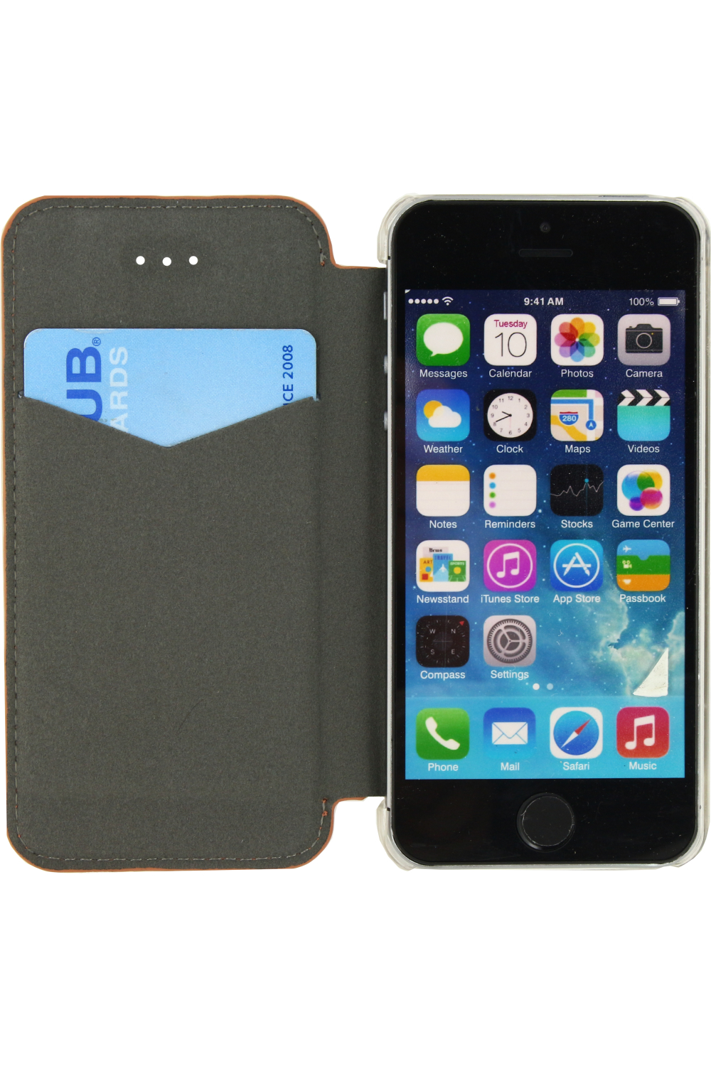Mobilize Slim Gelly Booklet Apple Iphone 5/5S/Se Soft Snake Apricot - Afbeelding 4