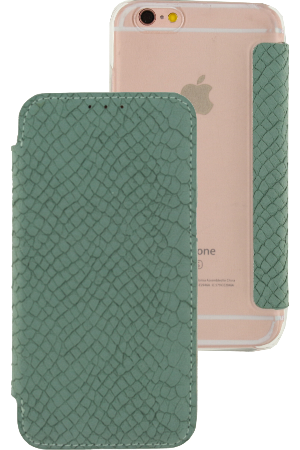 Mobilize Slim Gelly Booklet Apple Iphone 6/6S Soft Snake Wild Moss