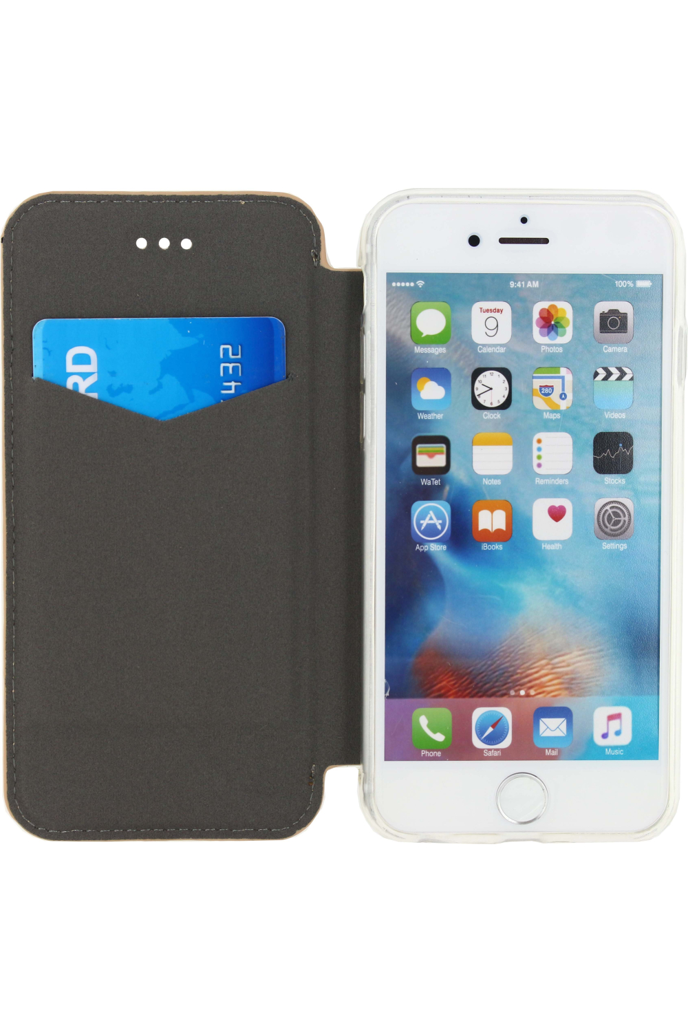Mobilize Slim Gelly Booklet Apple Iphone 6/6S Soft Snake Creamy Rose - Afbeelding 4