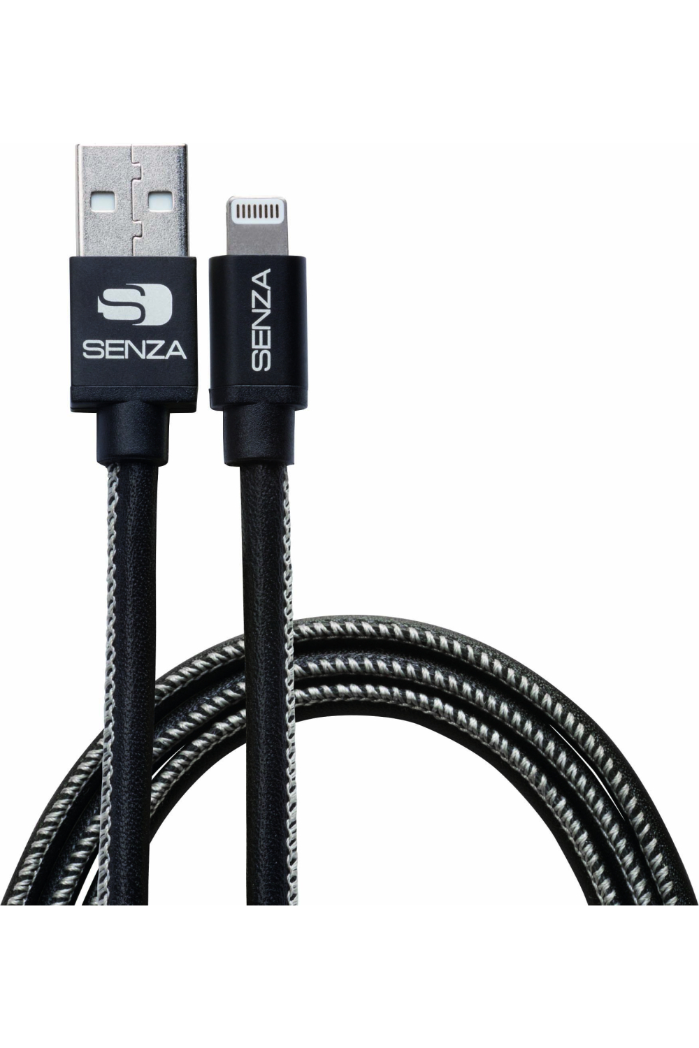 Senza Premium Leather Charge/Sync Cable Lightning 1.5M Black