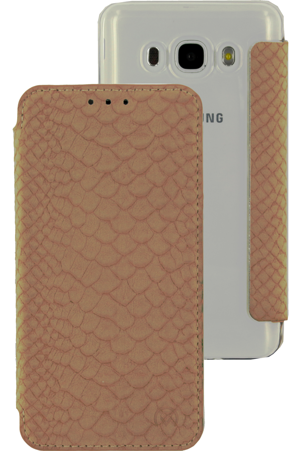 Mobilize Slim Gelly Booklet Samsung Galaxy J5 2016 Soft Snake Creamy Rose