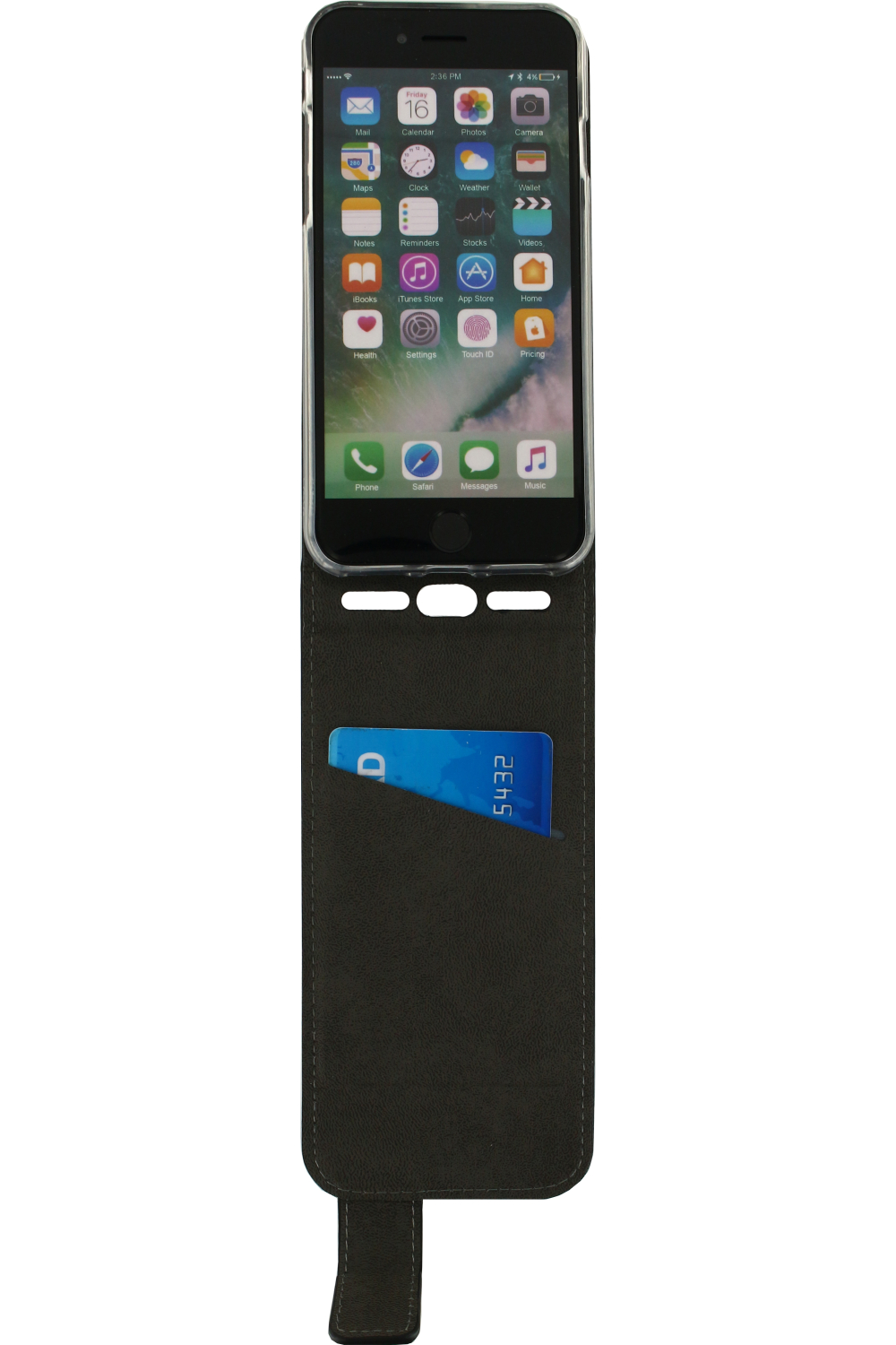 Mobilize Classic Gelly Flip Case Apple Iphone 6/6S/7/8/Se (2020/2022) Black - Afbeelding 3