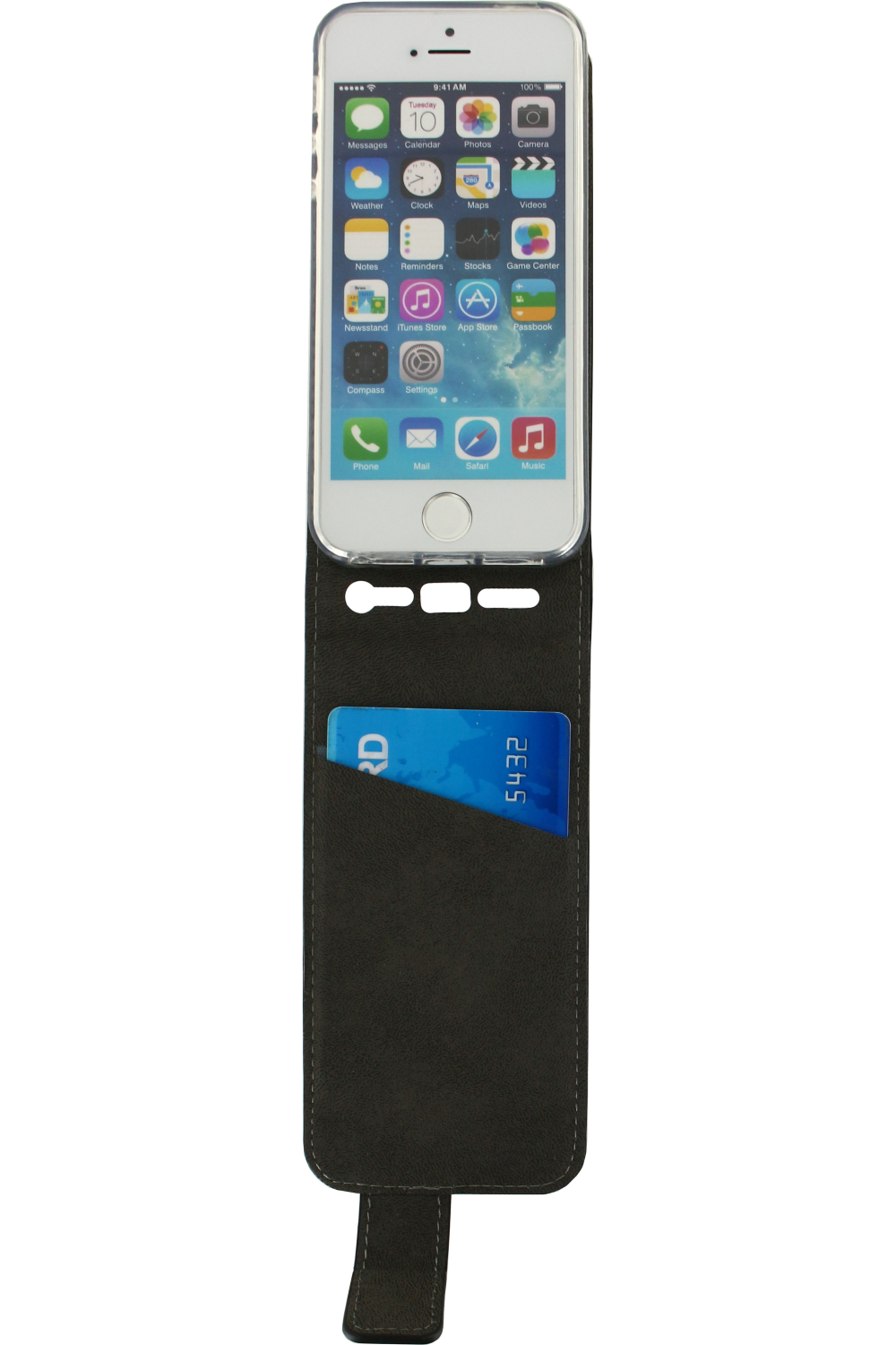 Mobilize Classic Gelly Flip Case Apple Iphone 5/5S/Se Black - Afbeelding 3