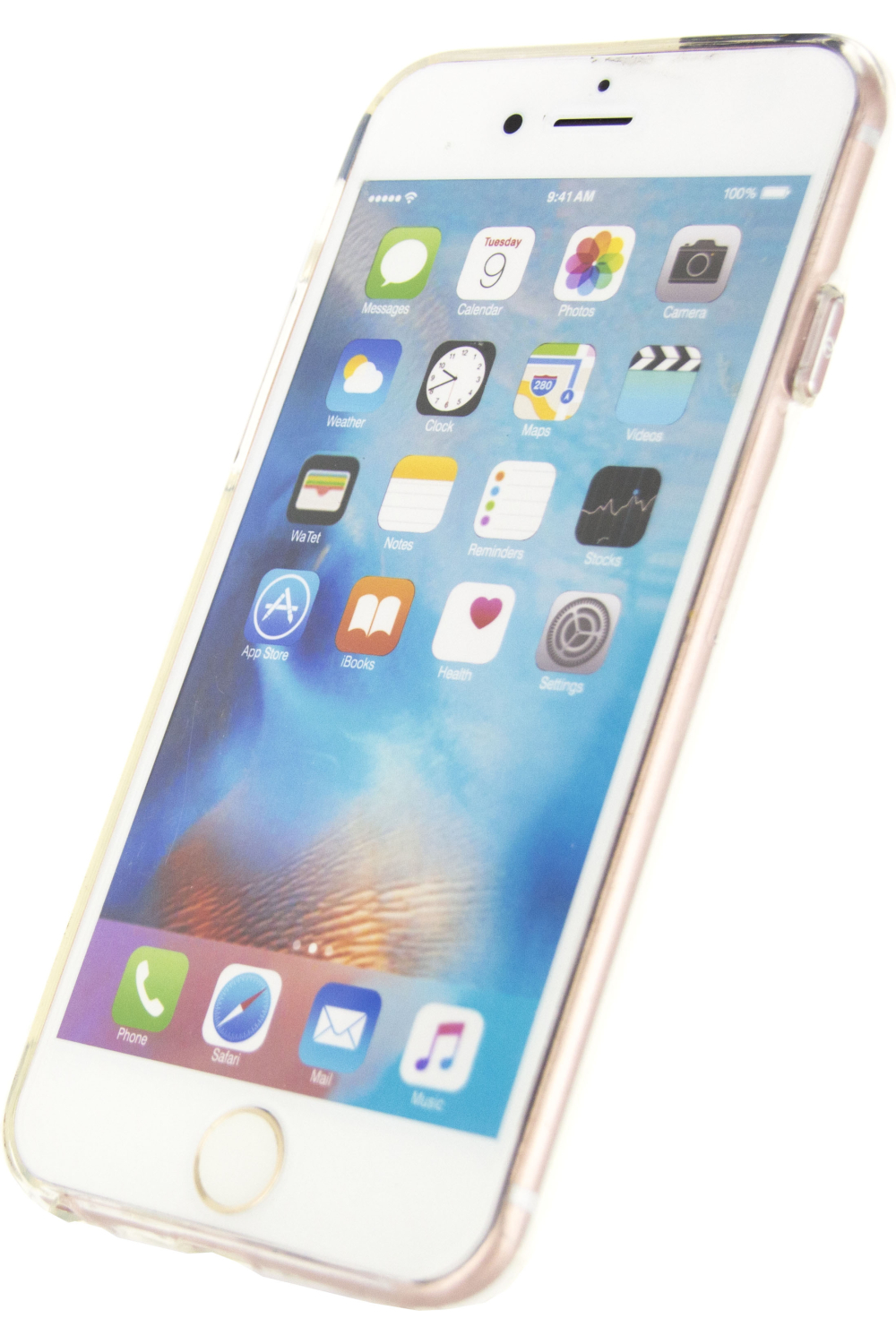 Mobilize Deluxe Gelly Case Apple Iphone 6/6S Clear Rose Gold Button - Afbeelding 2
