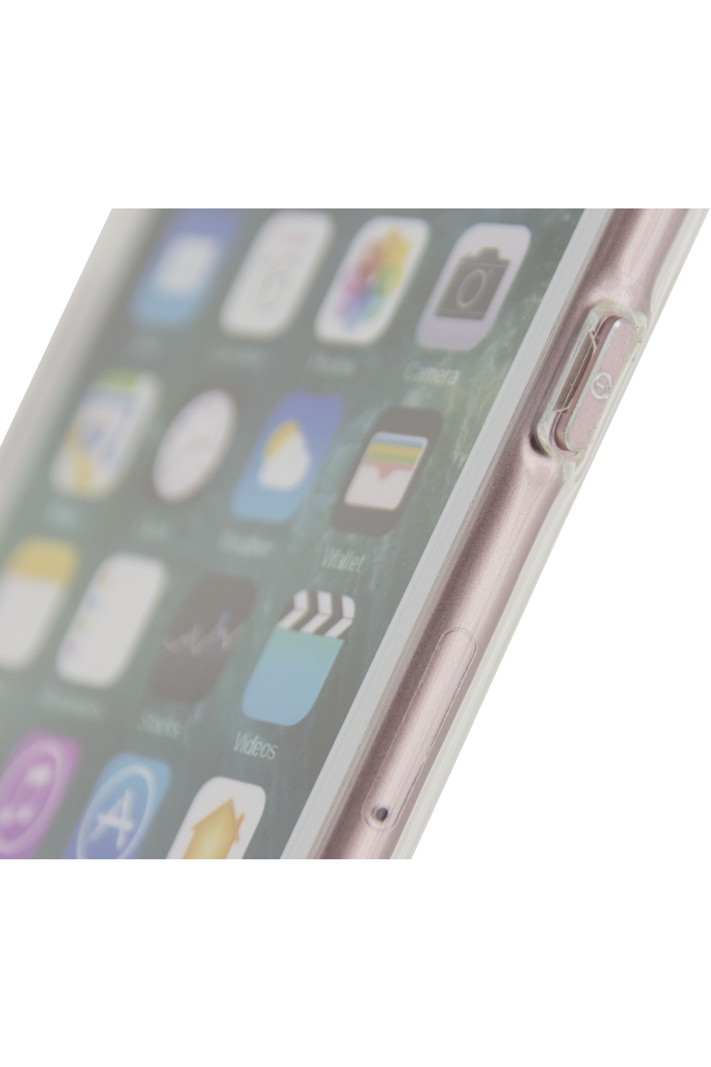 Mobilize Deluxe Gelly Case Apple Iphone 6/6S Clear Rose Gold Button - Afbeelding 5