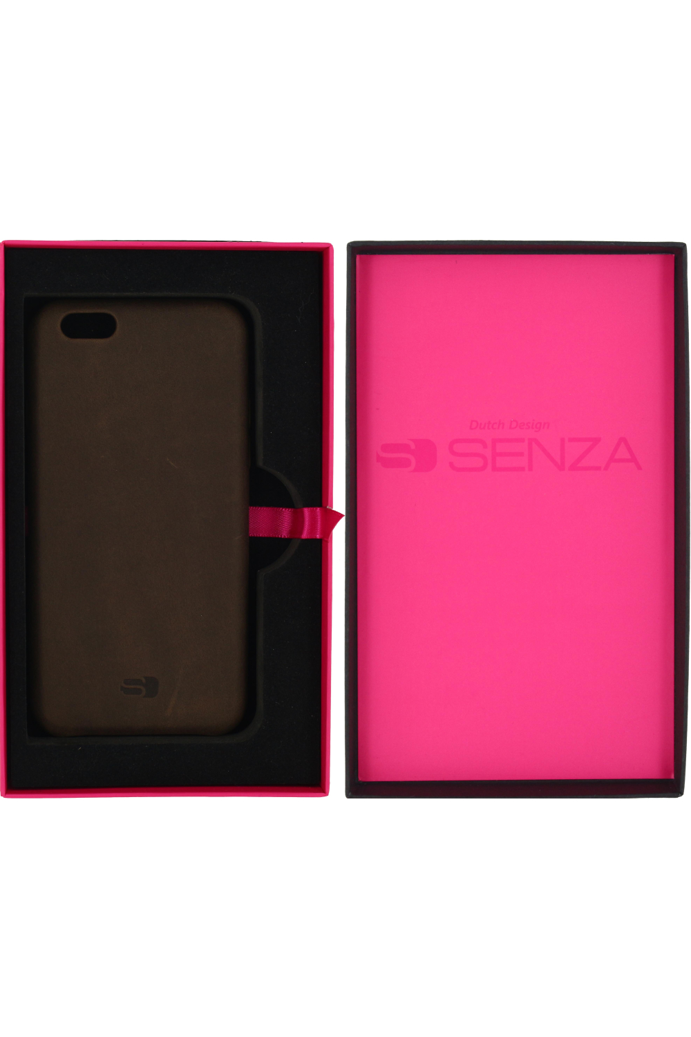 Senza Raw Leather Cover Apple Iphone 6/6S Chestnut Brown - Afbeelding 4