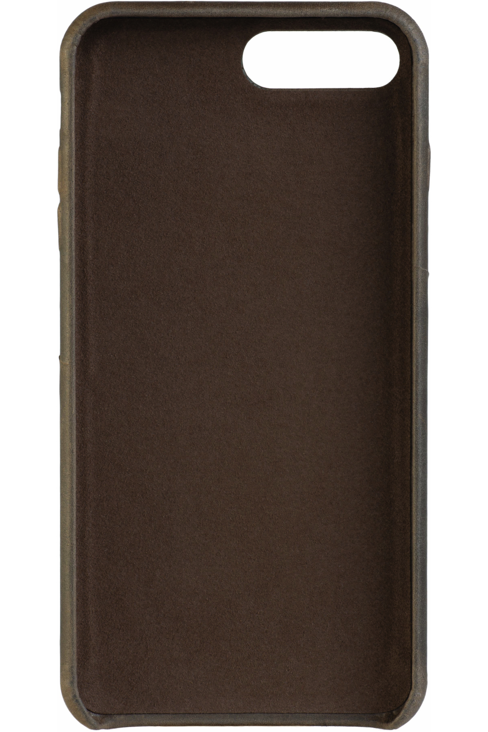 Senza Raw Leather Cover With Card Slot Apple Iphone 7 Plus/8 Plus Chestnut Brown - Afbeelding 2