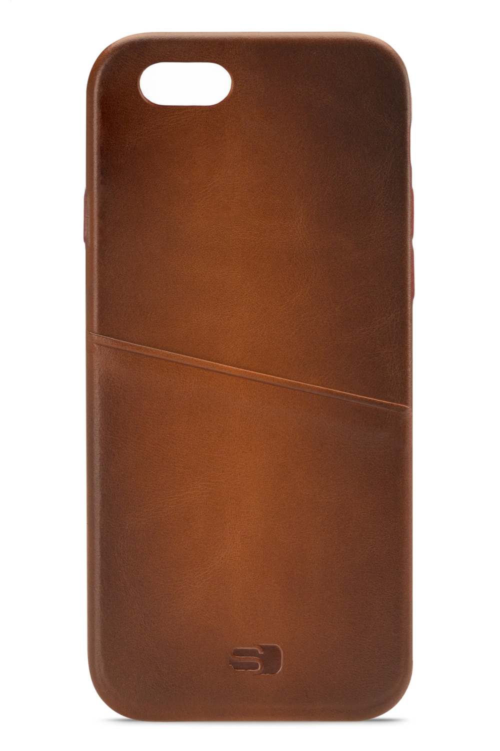 Senza Desire Leather Cover With Card Slot Apple Iphone 6/6S Burned Cognac