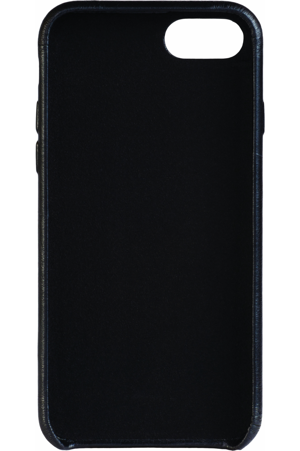 Senza Pure Leather Cover With Card Slot Apple Iphone 7/8/Se (2020/2022) Deep Black - Afbeelding 2