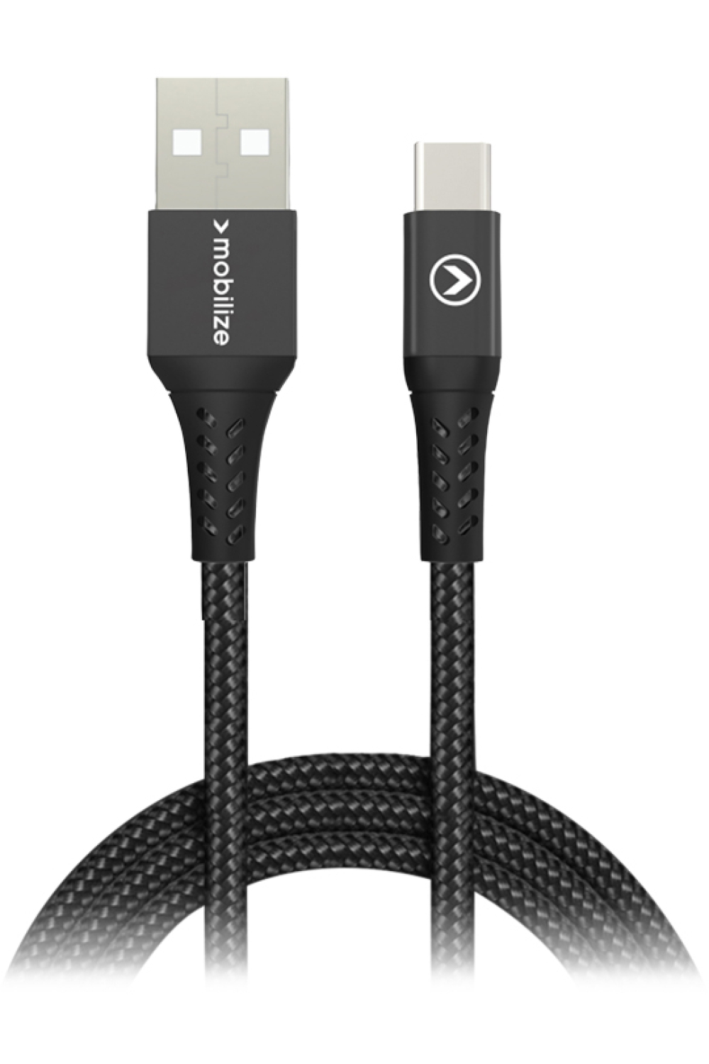 Mobilize Strong Nylon Cable Usb To Usb-C 2M. 15W Black
