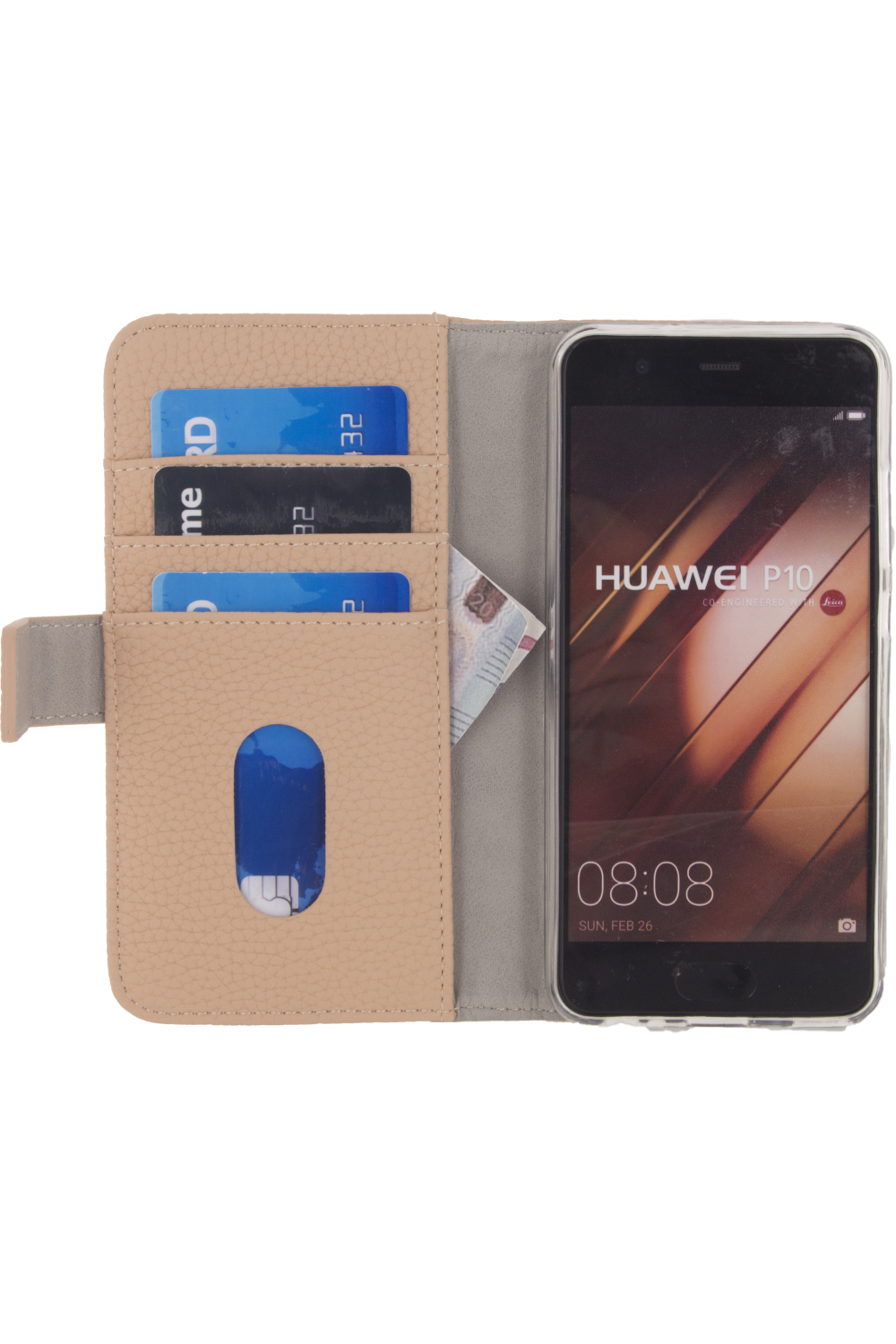 Mobilize Elite Gelly Wallet Book Case Huawei P10 Sand - Afbeelding 3