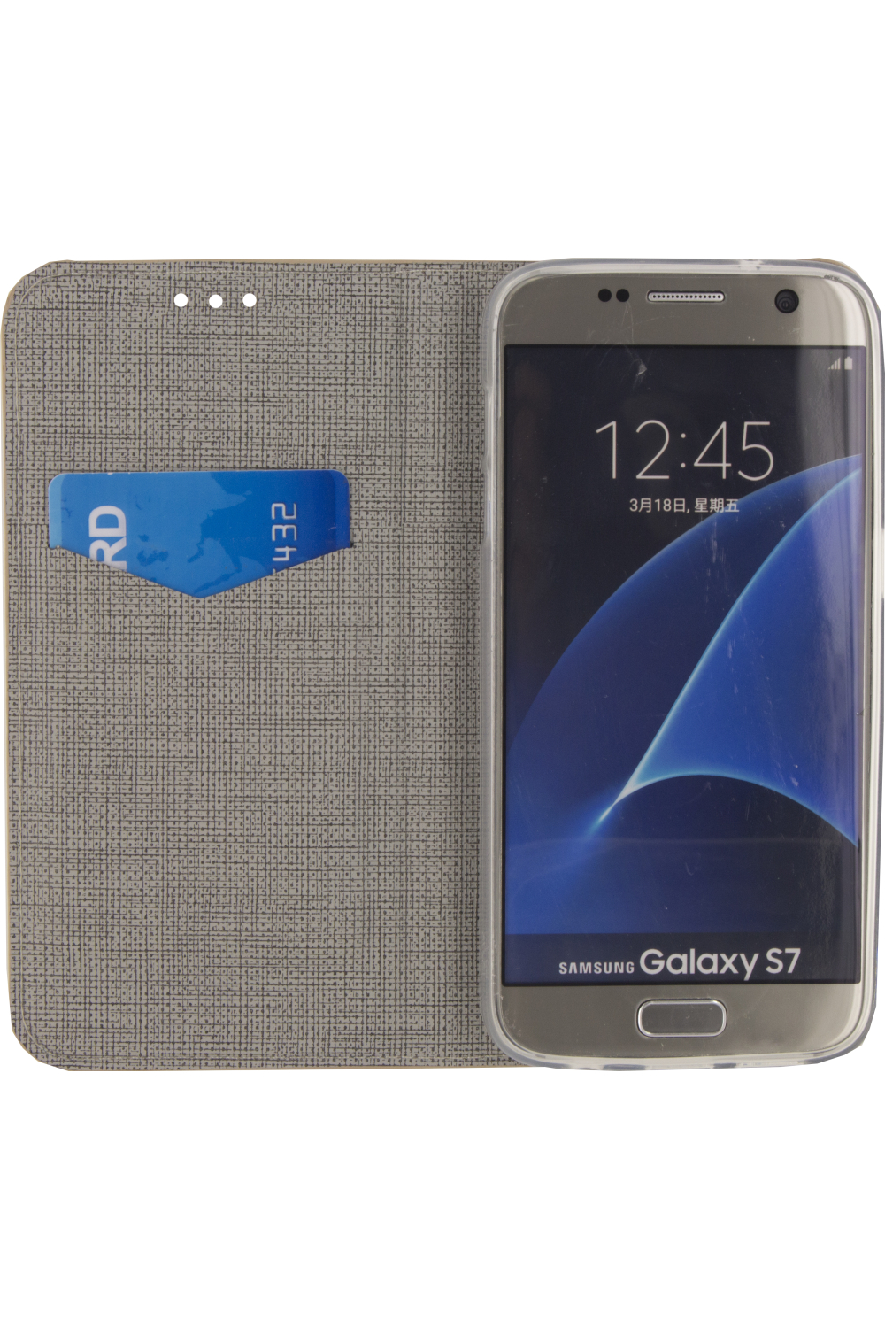 Mobilize Premium Gelly Book Case Samsung Galaxy S7 Alligator Peanut Brown - Afbeelding 3