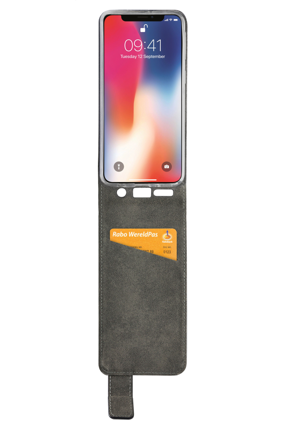 Mobilize Classic Gelly Flip Case Apple Iphone X/Xs Black - Afbeelding 3