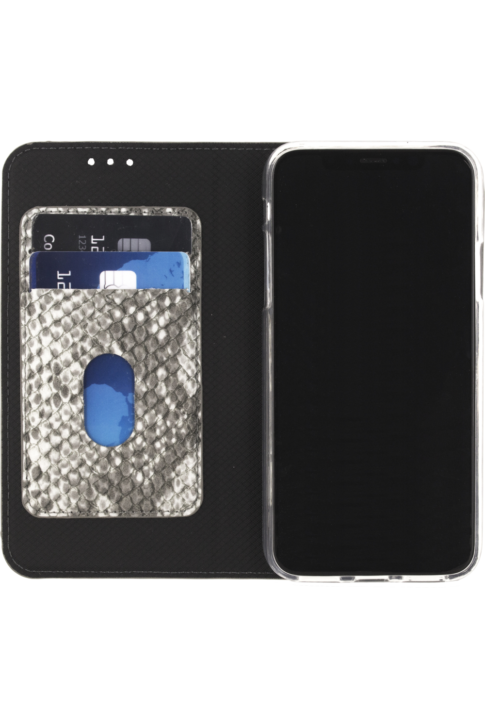 Mobilize Special Premium Gelly Book Case Apple Iphone X/Xs Snake Black - Afbeelding 3