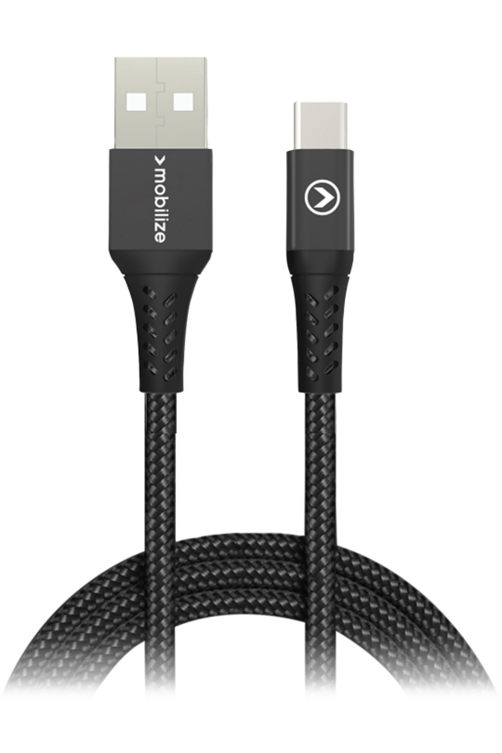Mobilize Strong Nylon Cable Usb To Usb-C 1M. 15W Black