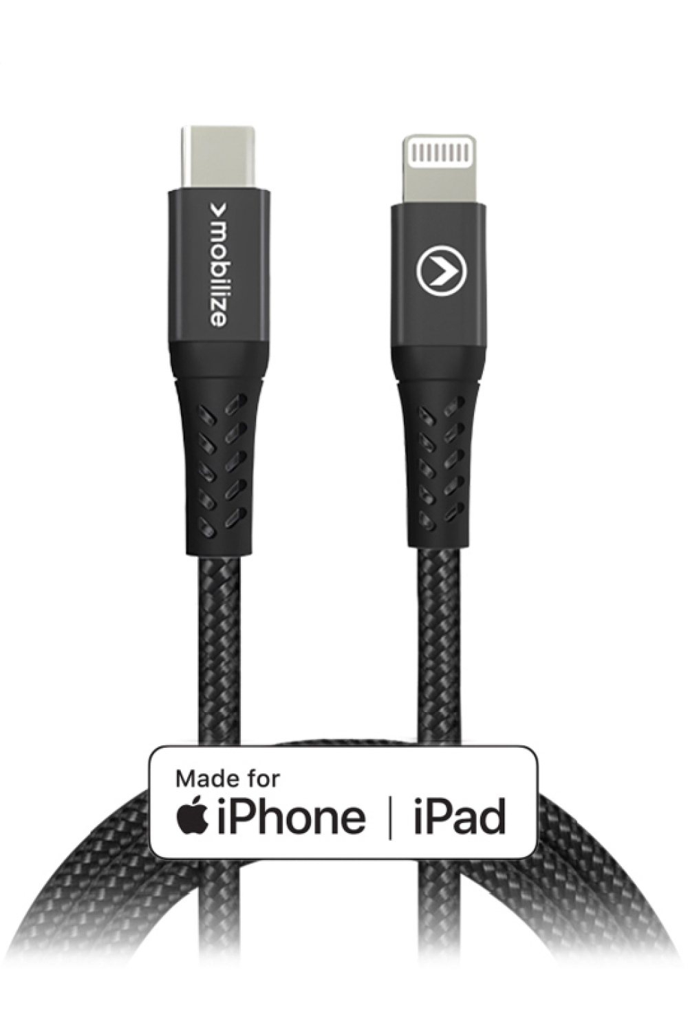 Mobilize Strong Nylon Cable Usb-C To Mfi Lightning 1M. 60W Black