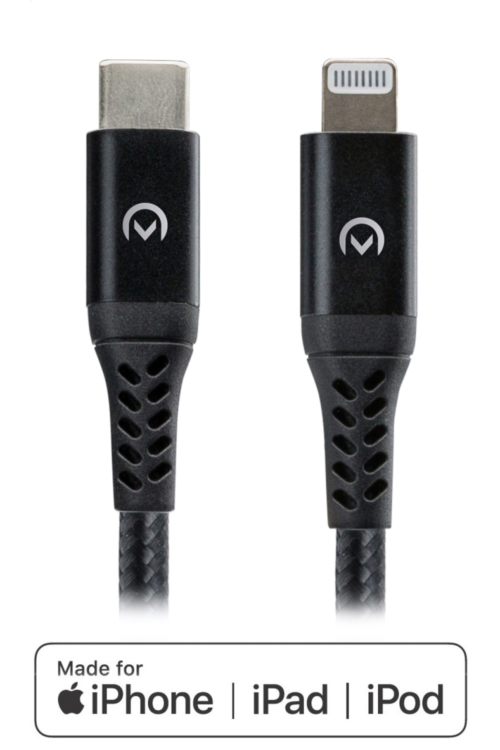 Mobilize Strong Nylon Cable Usb-C To Mfi Lightning 2M. 60W Black