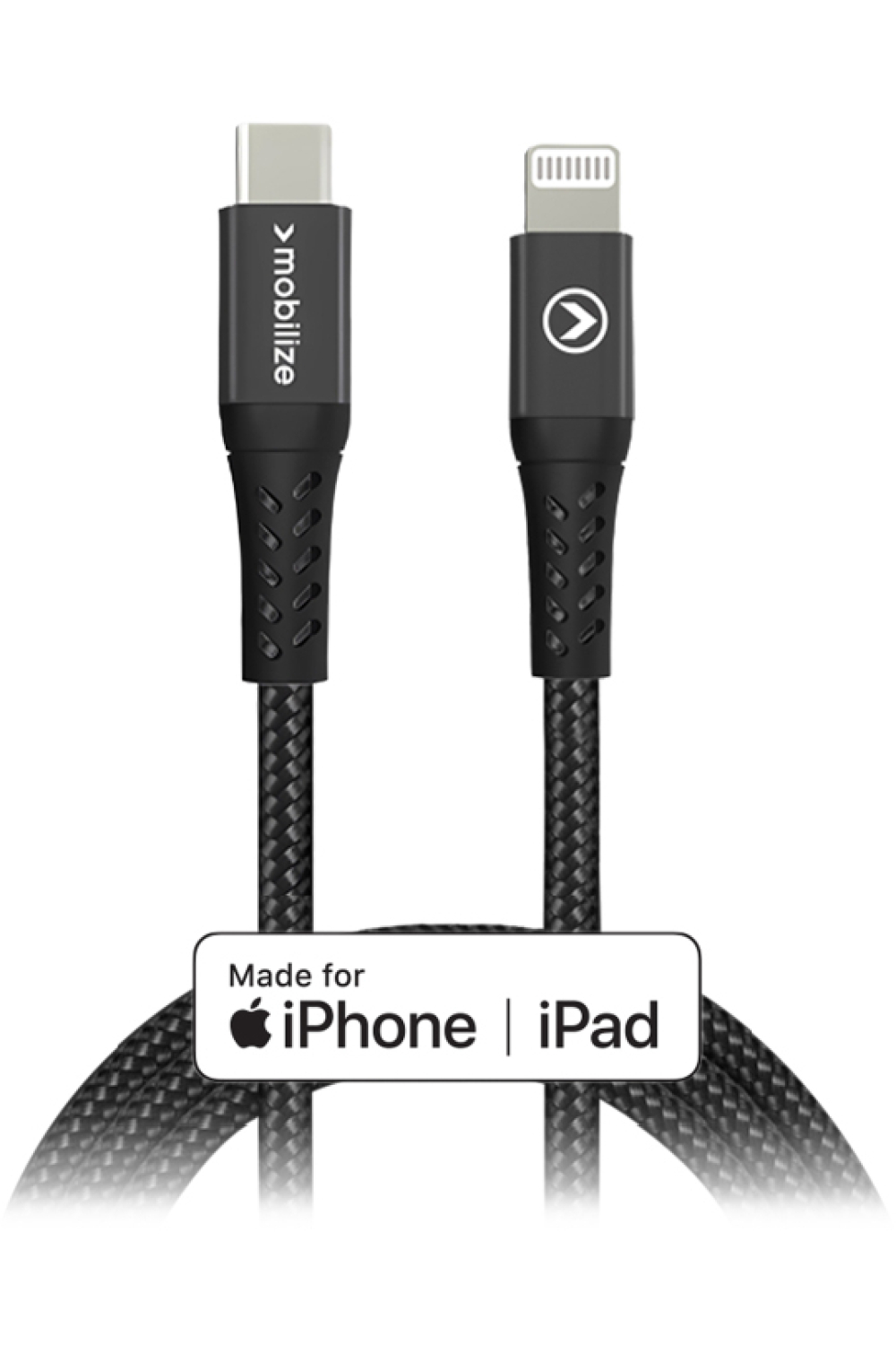 Mobilize Strong Nylon Cable Usb-C To Mfi Lightning 2M. 60W Black - Afbeelding 7