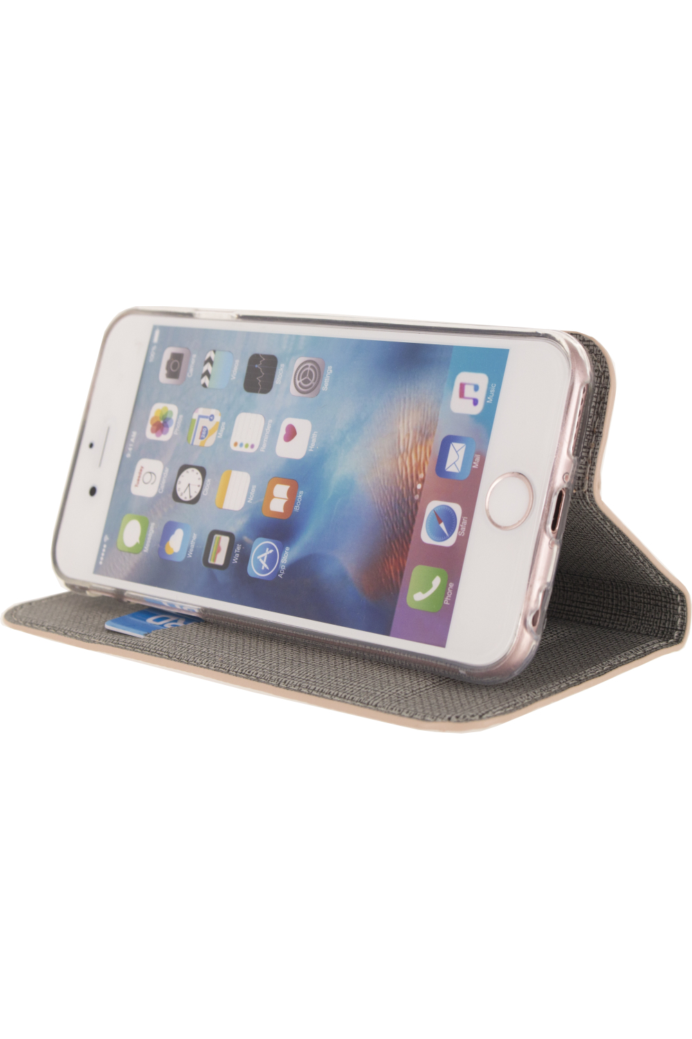 Mobilize Premium Gelly Book Case Apple Iphone 6/6S Alligator Coral Pink - Afbeelding 4