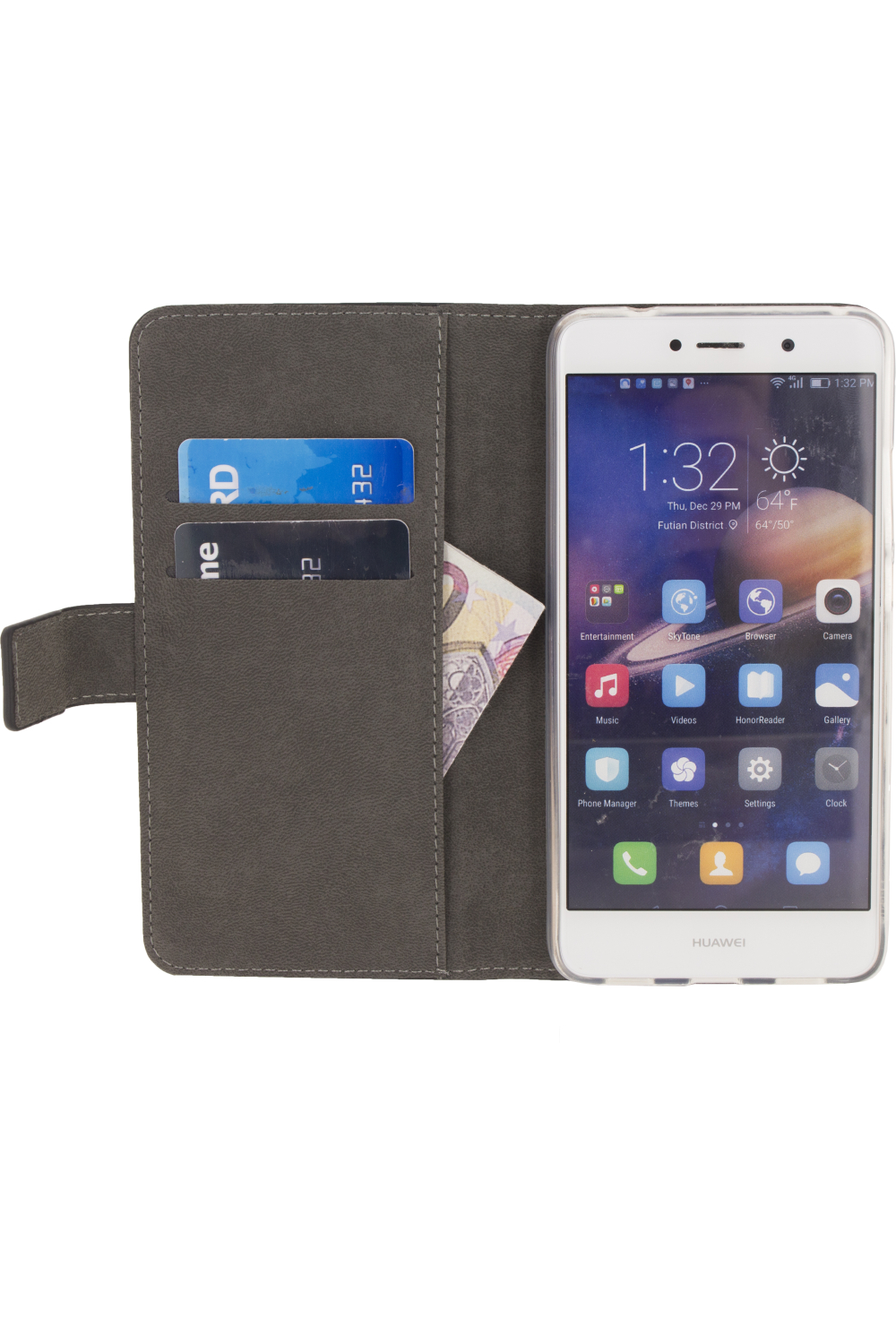 Mobilize Classic Gelly Wallet Book Case Huawei Y7 Prime Black - Afbeelding 3