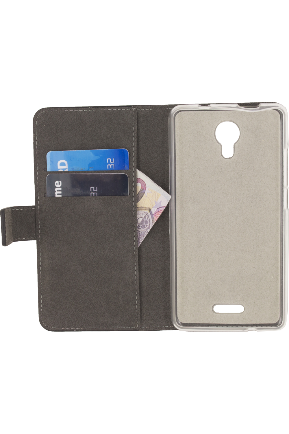 Mobilize Classic Gelly Wallet Book Case Wiko Jerry 2 Black - Afbeelding 3