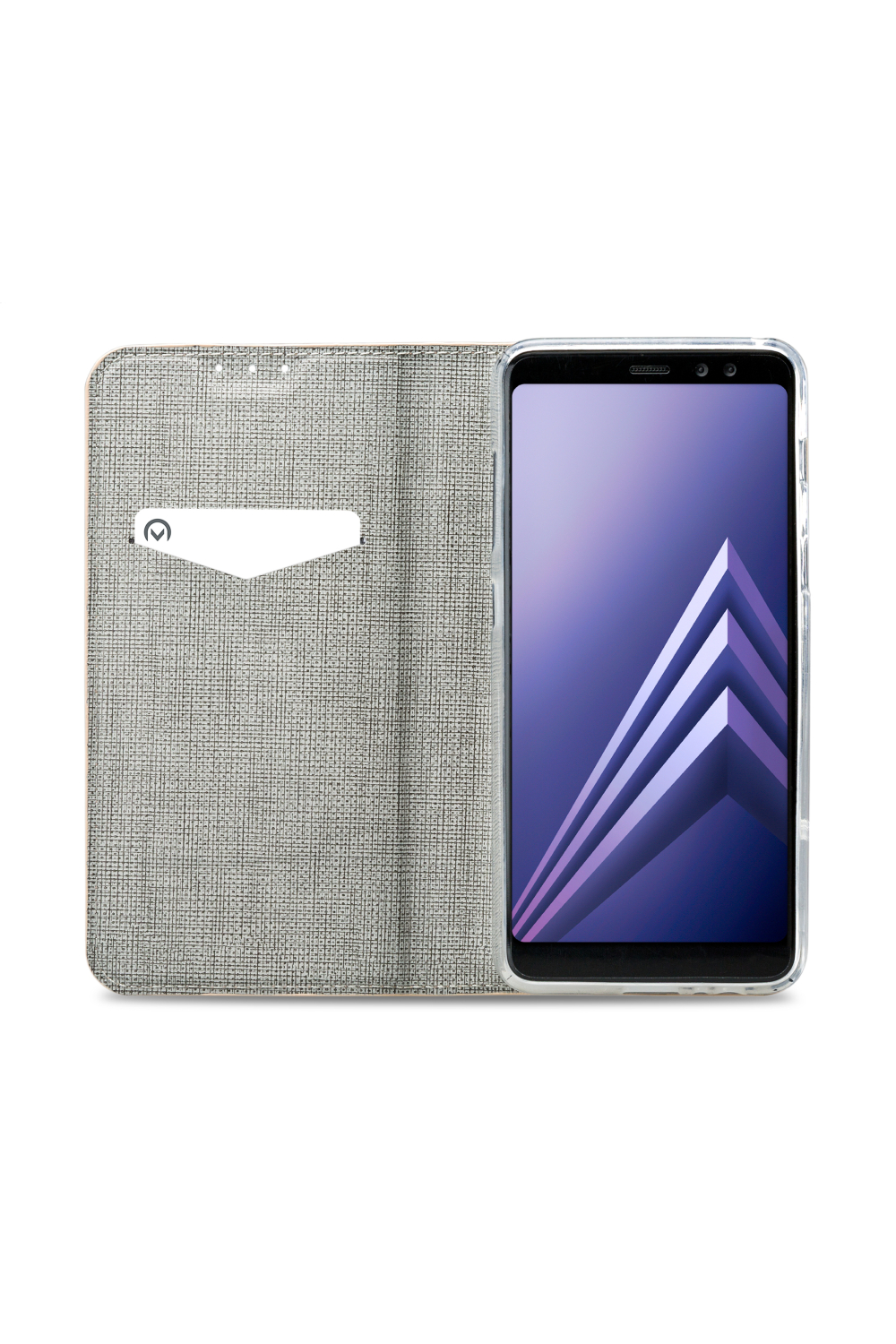Mobilize Premium Gelly Book Case Samsung Galaxy A8 2018 Alligator Coral Pink - Afbeelding 3