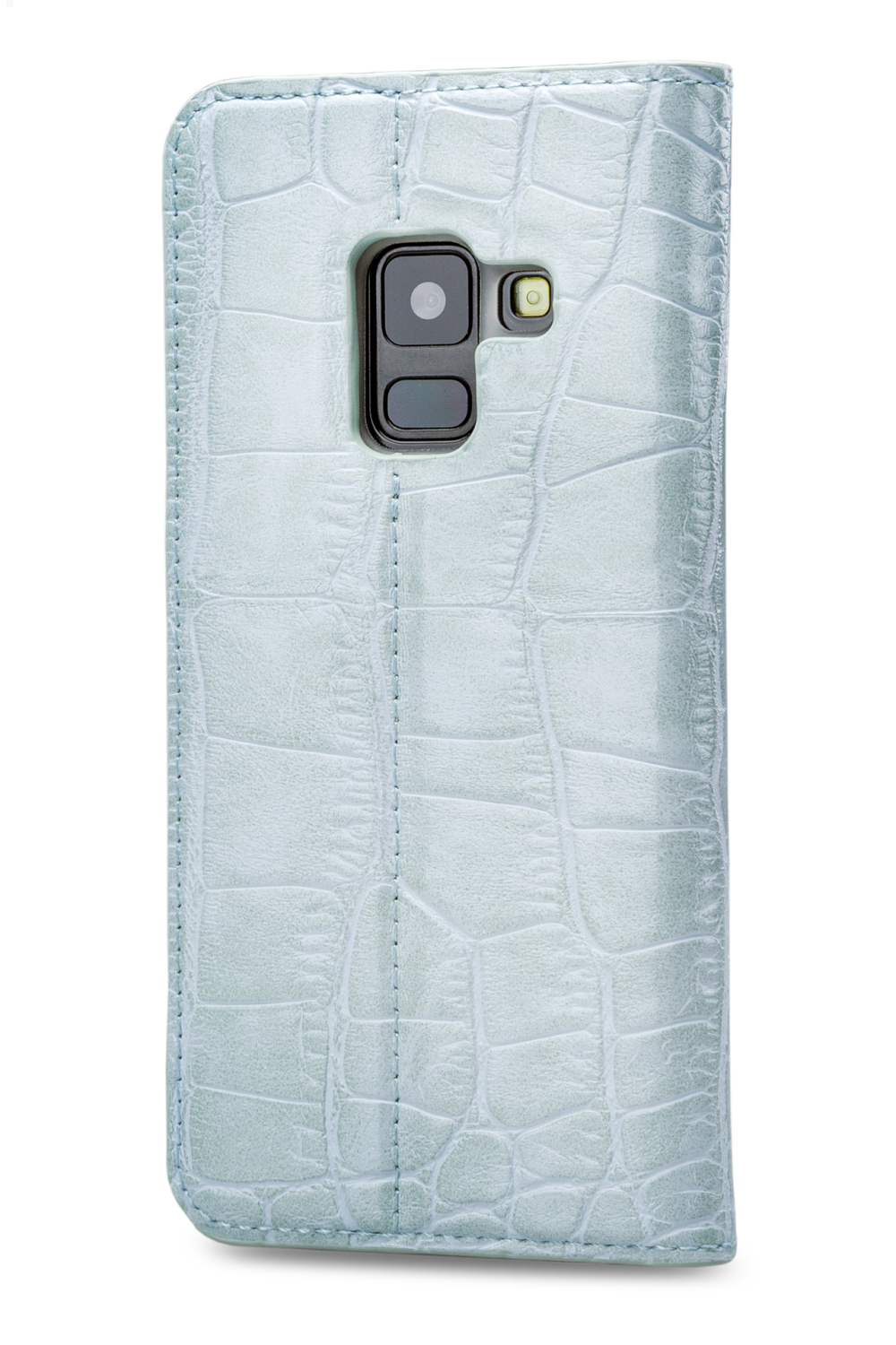 Mobilize Premium Gelly Book Case Samsung Galaxy A8 2018 Alligator Mystic Blue - Afbeelding 2