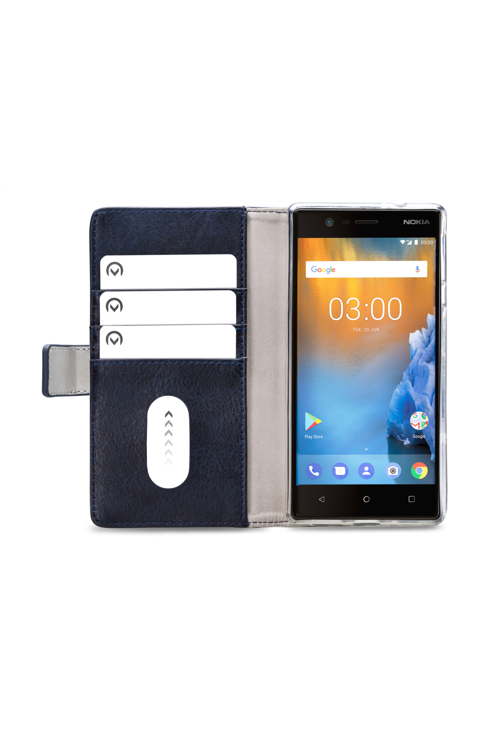Mobilize Elite Gelly Wallet Book Case Nokia 3 Blue - Afbeelding 3
