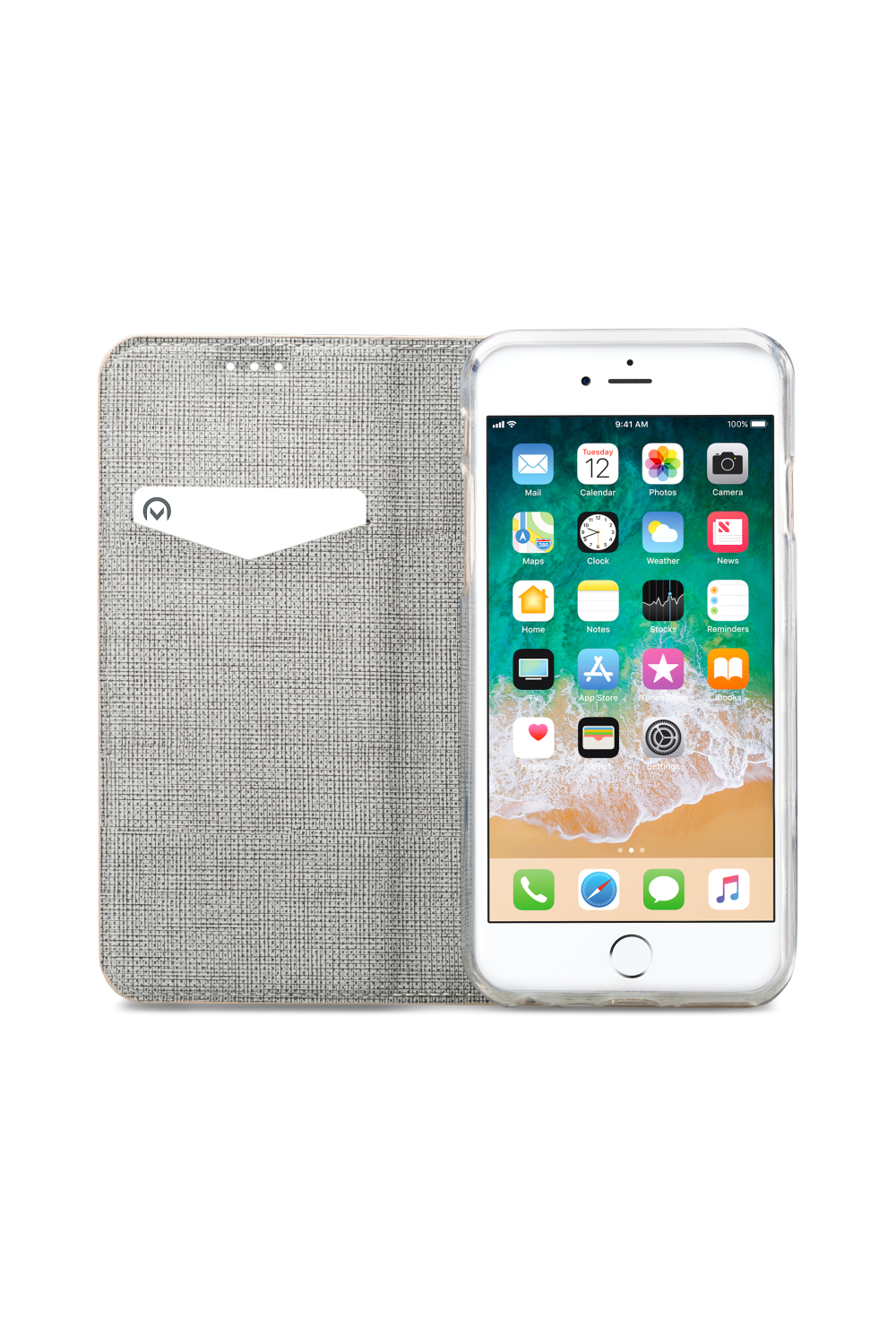 Mobilize Premium Gelly Book Case Apple Iphone 6/6S Alligator Peanut Brown - Afbeelding 3