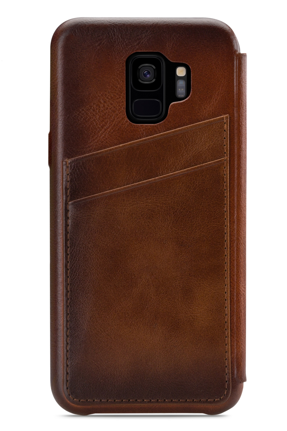 Senza Desire Skinny Leather Wallet Samsung Galaxy S9 Burned Cognac - Afbeelding 2