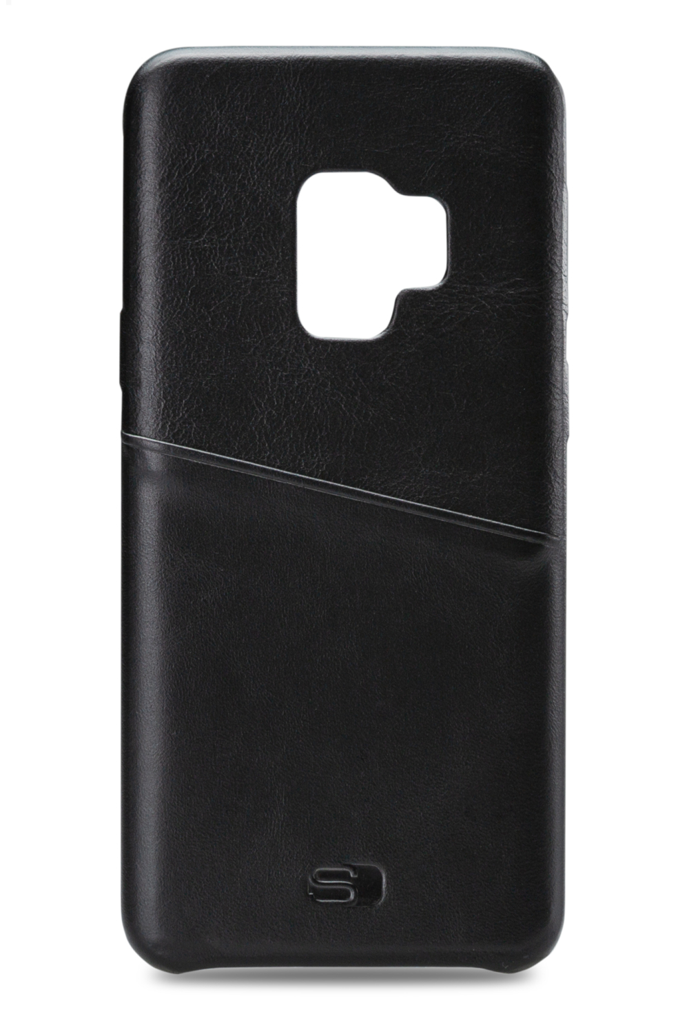 Senza Pure Leather Cover With Card Slot Samsung Galaxy S9 Deep Black