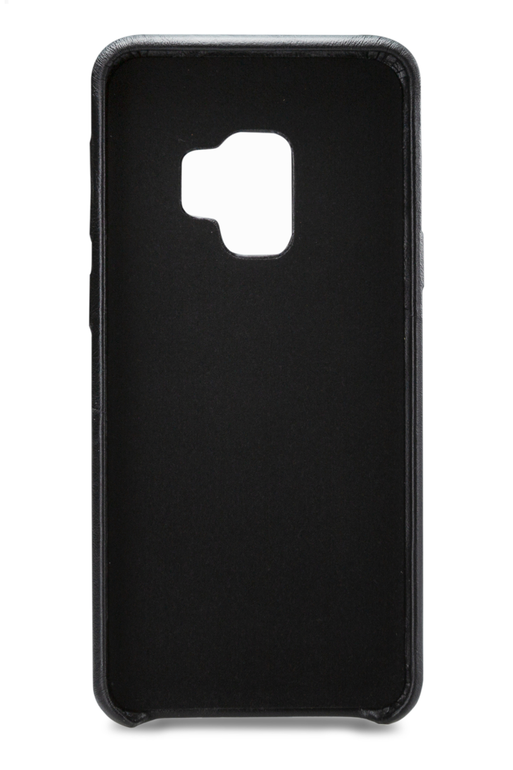 Senza Pure Leather Cover With Card Slot Samsung Galaxy S9 Deep Black - Afbeelding 2
