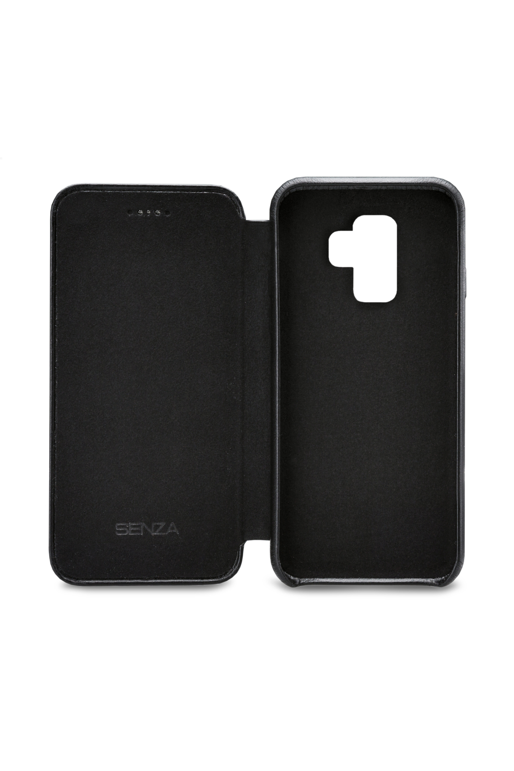 Senza Pure Skinny Leather Wallet Samsung Galaxy S9 Deep Black - Afbeelding 3