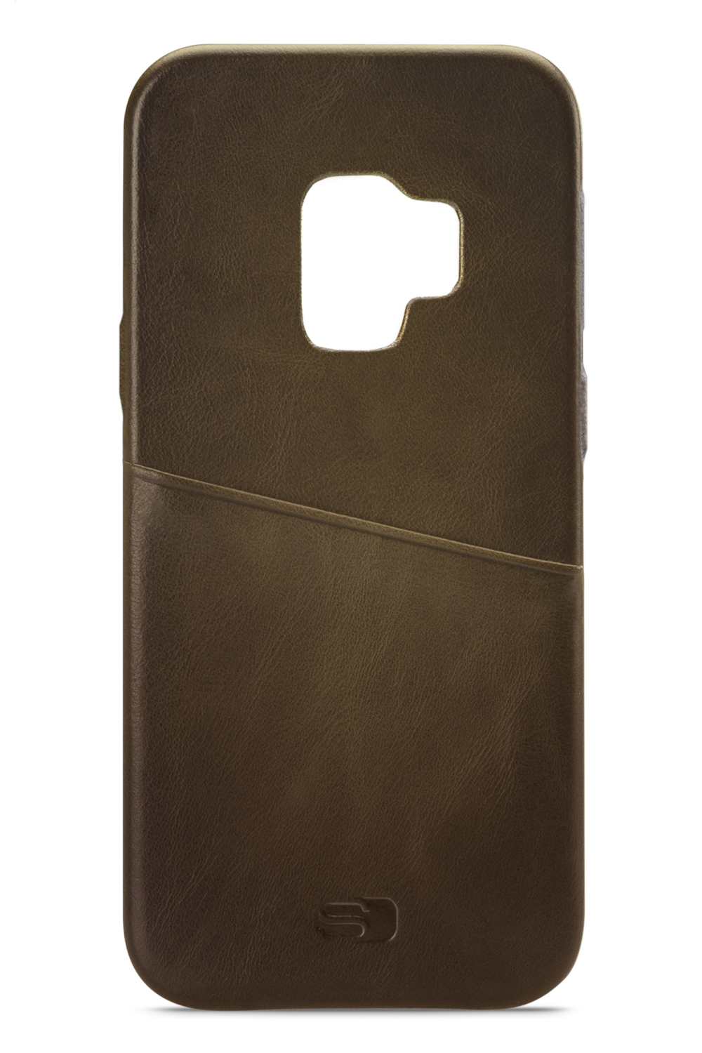Senza Desire Leather Cover With Card Slot Samsung Galaxy S9 Burned Olive