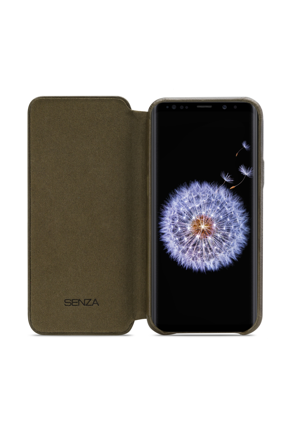 Senza Desire Skinny Leather Wallet Samsung Galaxy S9 Burned Olive - Afbeelding 3