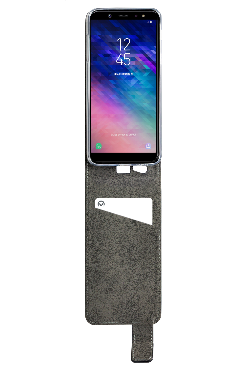 Mobilize Classic Gelly Flip Case Samsung Galaxy A6 2018 Black - Afbeelding 3