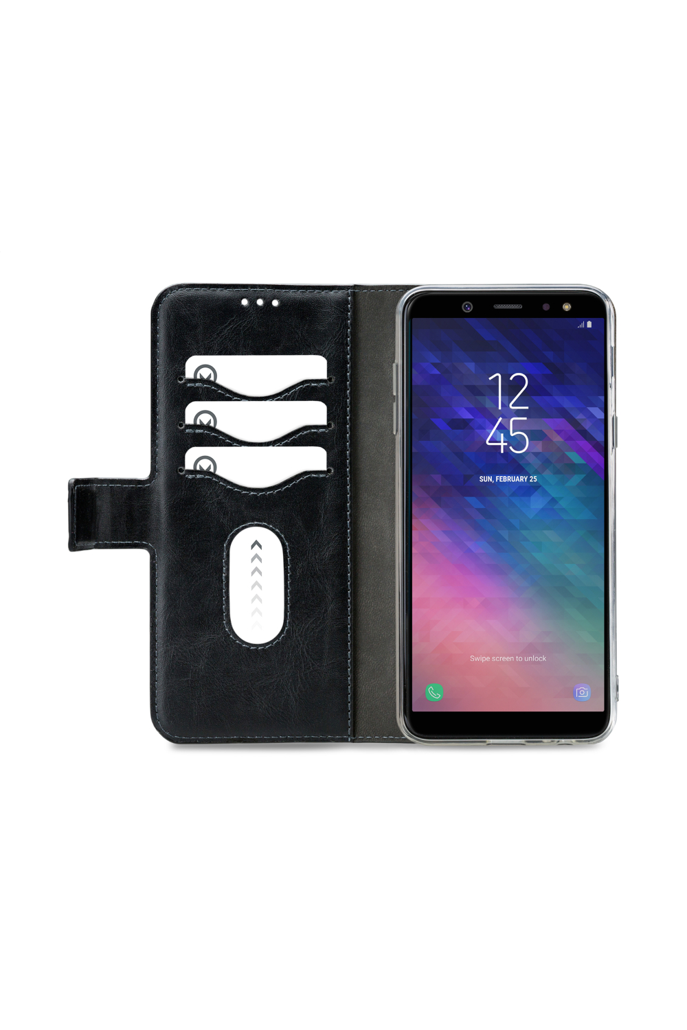 Mobilize 2In1 Gelly Wallet Case Samsung Galaxy A6+ 2018 Black - Afbeelding 3