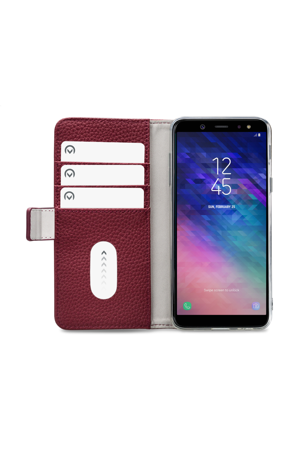 Mobilize Elite Gelly Wallet Book Case Samsung Galaxy A6+ 2018 Burgundy - Afbeelding 3
