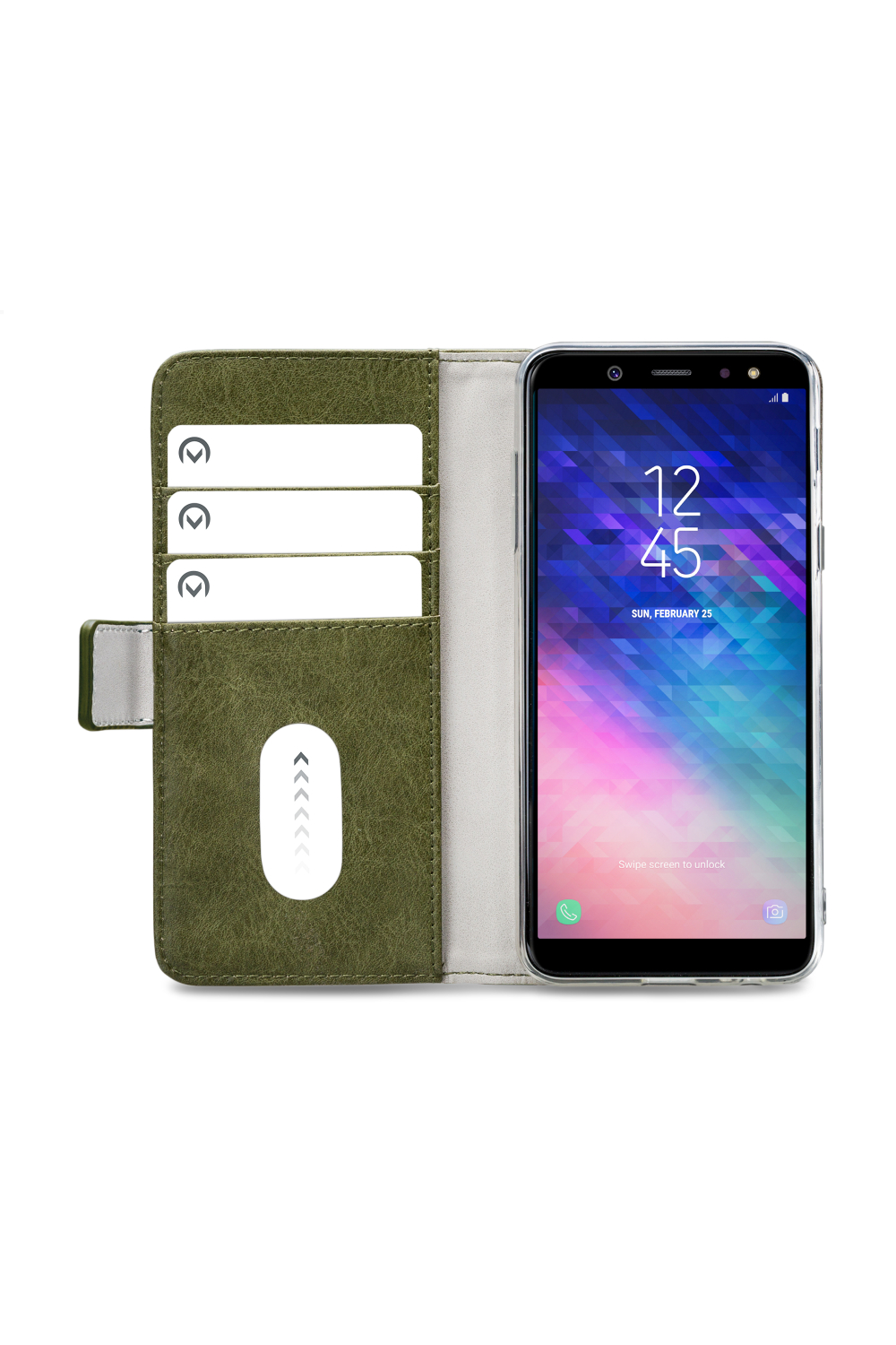 Mobilize Elite Gelly Wallet Book Case Samsung Galaxy A6+ 2018 Green - Afbeelding 4